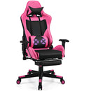 PU Leather Gaming Chair with USB Massage by LJGDeals