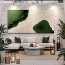 Green Rivers Abstract Wall Art XII