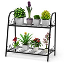 2-tier Patio Metal Plant Stand by LJGDeals