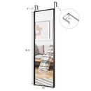 Full Length Metal Door Mirror with Adjustable Hook