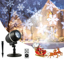 Outdoor Waterproof Christmas Snowflake LED Projector Lights with Remote Control by LJGDeals