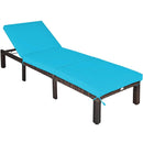 Outdoor Rattan Adjustable Cushioned Chaise by LJGDeals