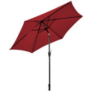 9 FT Outdoor Market Patio Table Umbrella Push Button Tilt Crank Lift-gray by LJGDeals