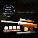 Gifts for Men Dad, Whiskey Decanter Set - Sniper Scope Glass Gun AR Limited Edition
