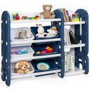 Kids Toy Storage Organizer with Bins and Multi-Layer Shelf for Bedroom Playroom by LJGDeals