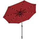 10 Feet Outdoor Patio umbrella with Bright Solar LED Lights-Dark Blue by LJGDeals