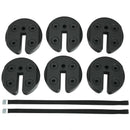 Set of 6 Canopy Weights 30lbs Weight Plate Kit with No-Pinch Design by LJGDeals
