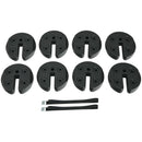 Set of 8 Canopy Weights 40lbs Weight Plate Kit with No-Pinch Design by LJGDeals