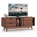 TV Stand for TV up to 60 Inch Media Console Table Storage with Doors by DirectDeals