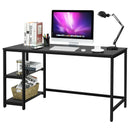 47 Inch Computer Desk Office Study Table Workstation Home with Adjustable Shelf Black by LJGDeals
