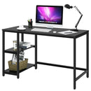 47 Inch Computer Desk Office Study Table Workstation Home with Adjustable Shelf Black by LJGDeals