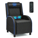Massage Gaming Recliner Chair with Headrest and Adjustable Backrest for Home Theater by LJGDeals