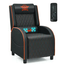 Massage Gaming Recliner Chair with Headrest and Adjustable Backrest for Home Theater by LJGDeals
