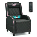 Massage Gaming Recliner Chair with Headrest and Adjustable Backrest for Home Theater by LJGDeals