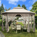 10’x 12’ Octagonal Patio Gazebo by LJGDeals