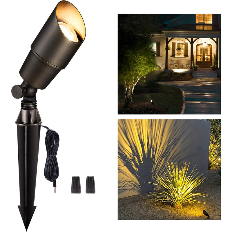 Gardenreet Small Solid Brass Landscape Spotlight - Bronze/Black/Copper (2101)