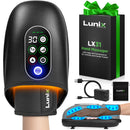 LX31 Rolling Hand Massager, Heat, Compression + Kneading, Smart Memory, Charcoal Black