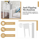 Side Table End Accent Table with 2 Drawers-White by LJGDeals