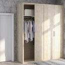 Adjustable Closet Organizer Kit with Shelves and Hanging Rods for 4 to 6 Feet by DirectDeals