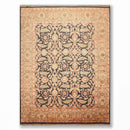 9x12 Charcoal, Gold Hand Knotted 100% Wool Sultanabad Oriental Area Rug
