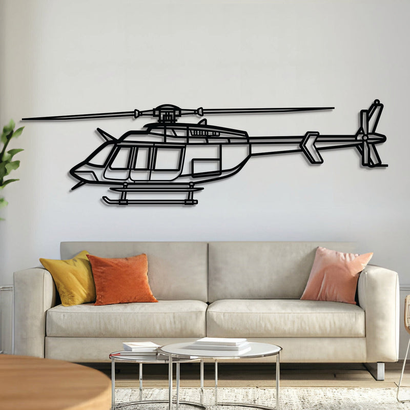 407GX Metal Aircraft Wall Art - NCP0504