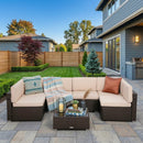 Axis 106.2" Classic Outdoor Sectional Set, 7-Piece