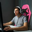 PU Leather Gaming Chair with USB Massage by LJGDeals