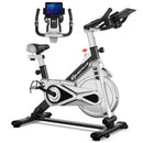 Stationary Silent Belt Adjustable Exercise Bike with Phone Holder and Electronic Display by LJGDeals