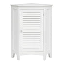 Corner Storage Cabinet Free Standing Bathroom Cabinet with Shutter Door by LJGDeals