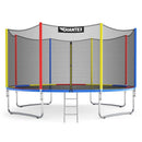 14 Feet Trampoline with Safety Enclosure Net and Ladder Outdoor for Kids Adults by LJGDeals
