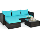 5 Pieces Patio Rattan by LJGDeals
