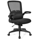 Ergonomic Desk Chair with Lumbar Support and Flip up Armrest-Black by LJGDeals