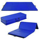 Gymnastics PU Mat Thick Folding Panel Gym Fitness Exercise-Navy by LJGDeals