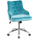 Tufted Upholstered Swivel Computer Desk Chair with Nailed Tri by LJGDeals