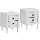 2PCS Nightstand W/2 Drawer Multipurpose by LJGDeals