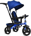 4-in-1 Kids Tricycle with Adjustable Push Handle by LJGDeals