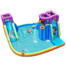 6-in-1 Inflatable Dual Water Slide Bounce House Without Blower by LJGDeals