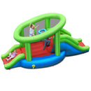 Inflatable Dual Slide Basketball Game Bounce House Without Blower by LJGDeals