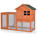 Outdoor Wooden Rabbit hutch-Natural by LJGDeals