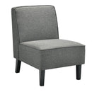 Modern Armless Accent Sofa Chair with Rubber Wood Legs by LJGDeals