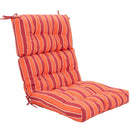 22 x 44 Inch Tufted Outdoor Patio Chair Seating Pad