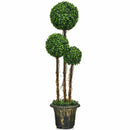 4 Feet Artificial UV Resistant Topiary Triple Ball Tree Plant by LJGDeals