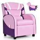 Kids Leather Recliner Chair with Side Pockets by LJGDeals