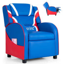 Kids Leather Recliner Chair with Side Pockets by LJGDeals