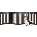 24 Inch Folding Wooden Freestanding Pet Gate Dog Gate with 360¬∞ Hinge by LJGDeals
