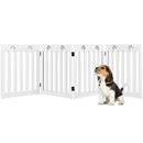 24 Inch Folding Wooden Freestanding Pet Gate Dog Gate with 360¬∞ Hinge by LJGDeals