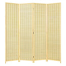 6 ft 4 Panel Portable Folding Room Divider Screen-Natural by LJGDeals