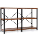 3 Tier 47 Inch Console Metal Frame Sofa Table by LJGDeals
