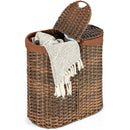 Handwoven Laundry Hamper Basket with 2 Removable Liner Bags by LJGDeals