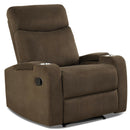 Recliner Chair Single Sofa Lounger with Arm Storage and Cup Holder for Living Room by DirectDeals